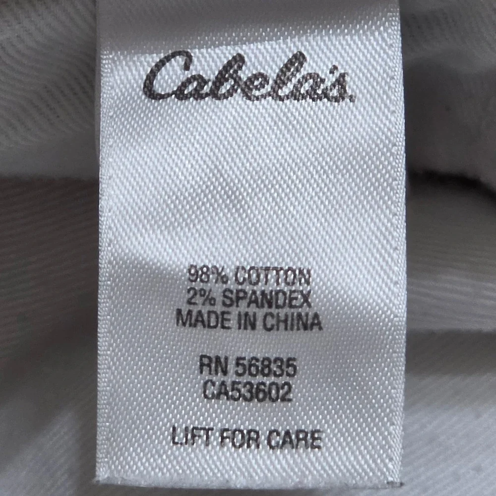 Cabela's Canvas Utility Pants 34x30 Khaki Mens‎ Stretch Outdoor Hiking *READ*